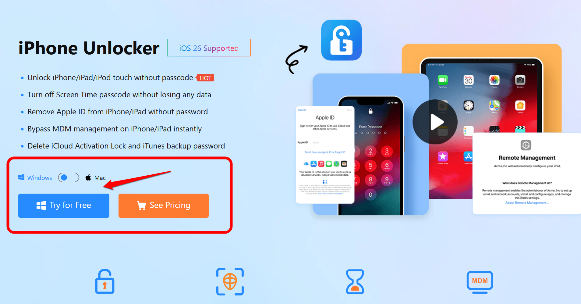MagFone iPhone Unlocker Pro